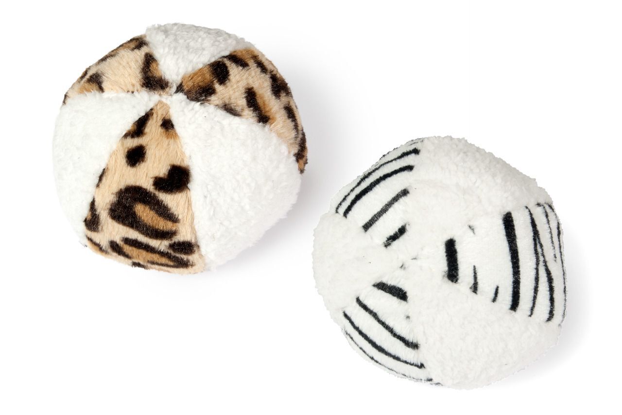 Karlie Peluş Desenli Top 11 Cm Beyaz-krengi