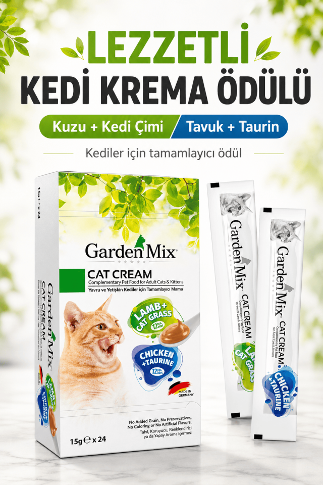 Garden Mıx Kedi Kreması Xxl Tavuk+kuzu 15gr*24