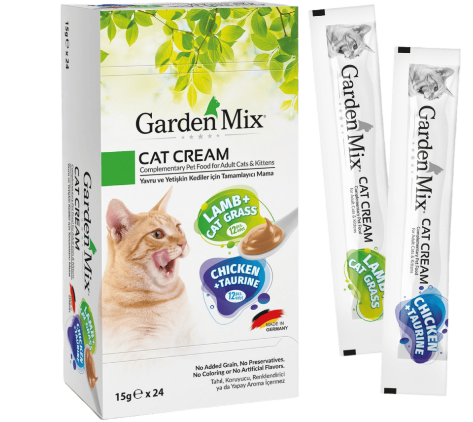 Garden Mıx Kedi Kreması Xxl Tavuk+kuzu 15gr*24