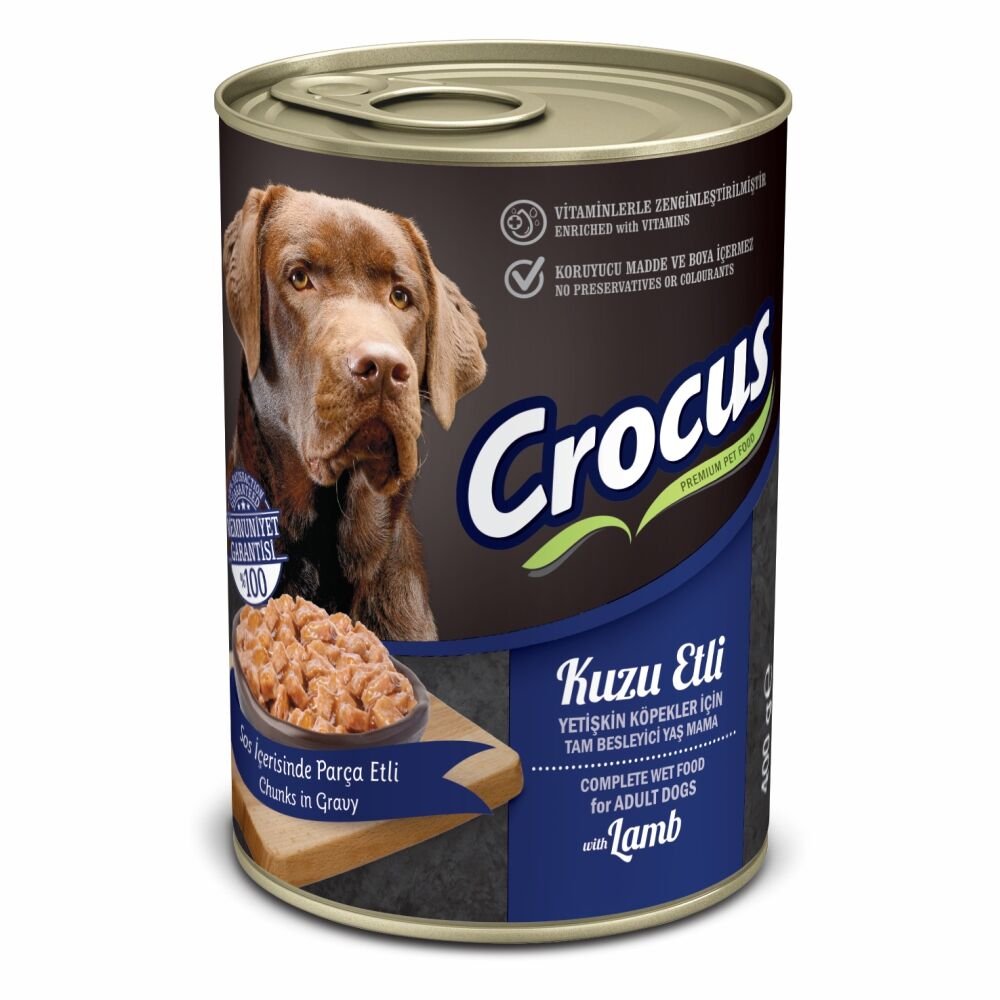 Crocus Yet. Köpek Kuzu Etli Yaş Mama 400g