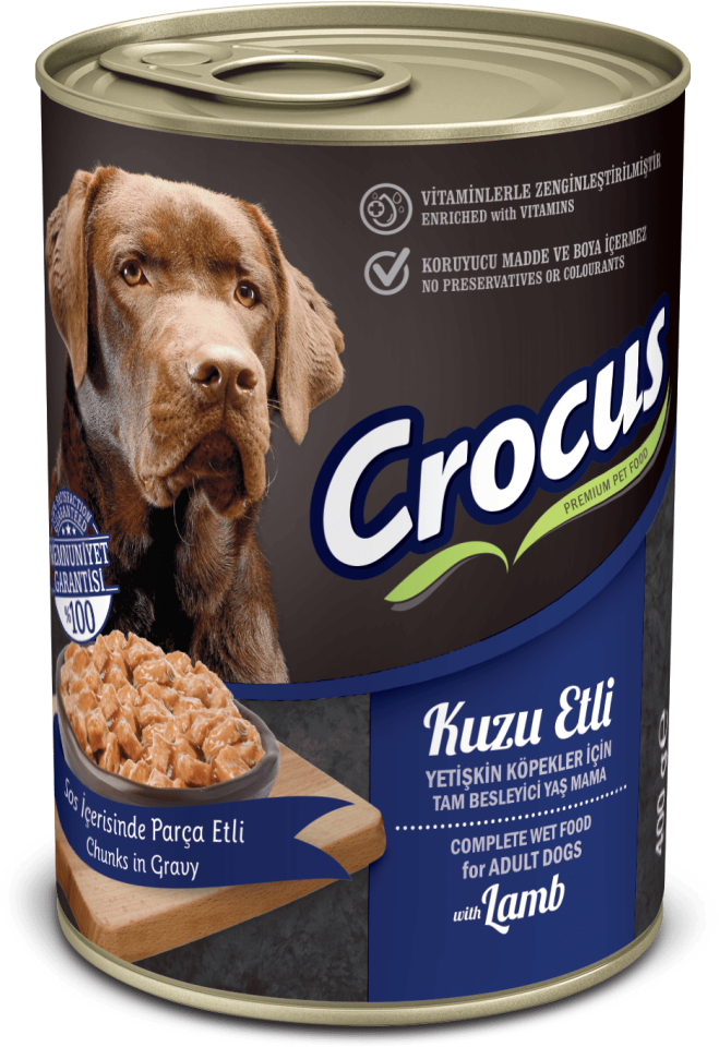 Crocus Yet. Köpek Kuzu Etli Yaş Mama 400g