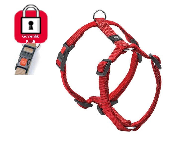 Karlıe Kilitli Göğüs Tasma 35-50cm Kırmızı