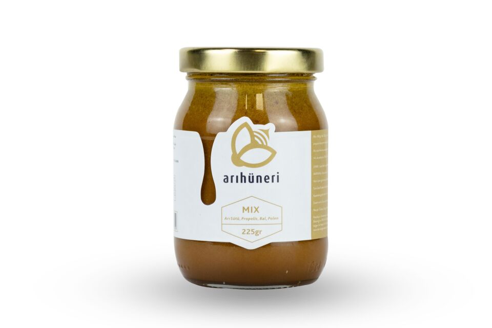 Arı Hüneri Mix (Arı Sütü-Bal-Polen-Propolis) 225 Gr