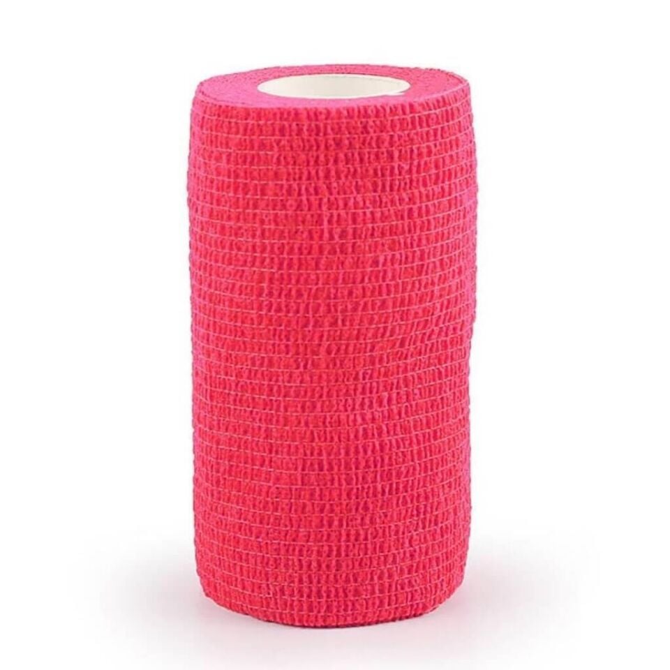Dedeks Elastik Bandaj Yapışknl 10 cm x 4,5 Kırmızı
