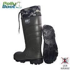 POLLYBOOT KMF BOĞAZLI K.HAKİ/SİYAH ÇİZME NO:40