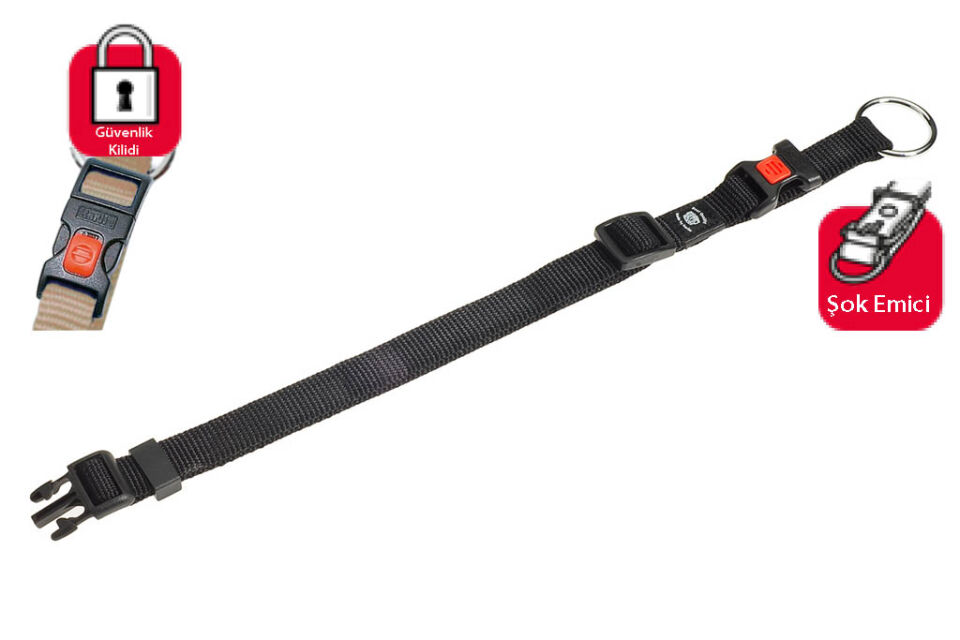 Karlıe Kilitli Boyun Tasma S 30-45cm Siyah