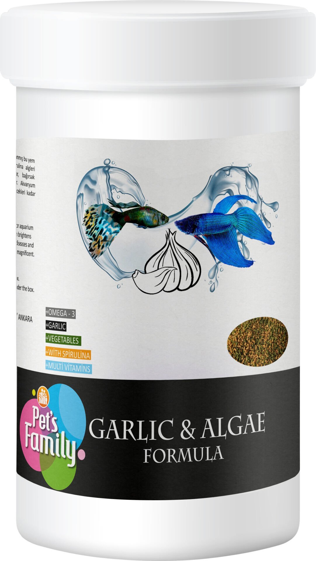 Pets Family Garlıc & Algae Formula 250ml/110g