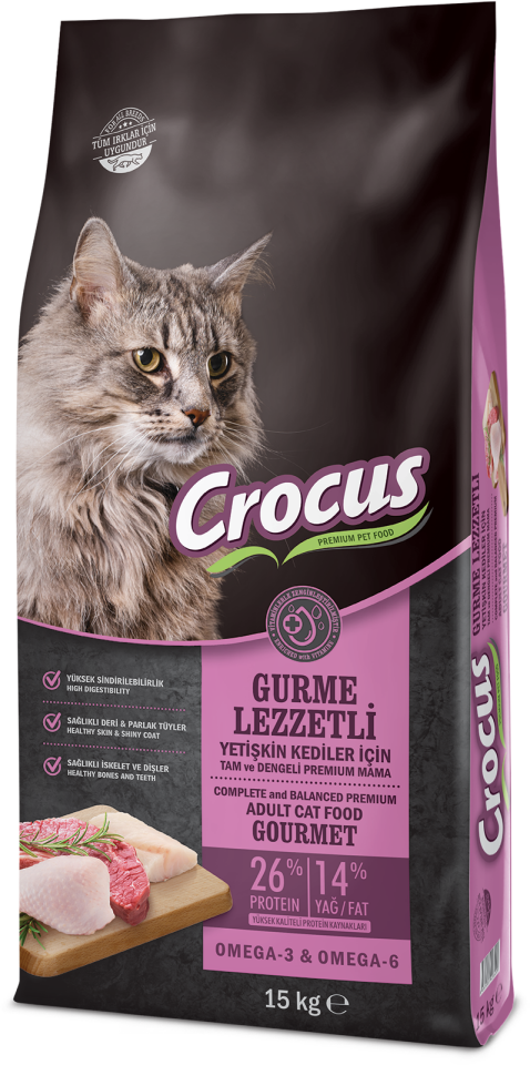 Crocus Gurme Yetişkin Kedi Maması 15 Kg